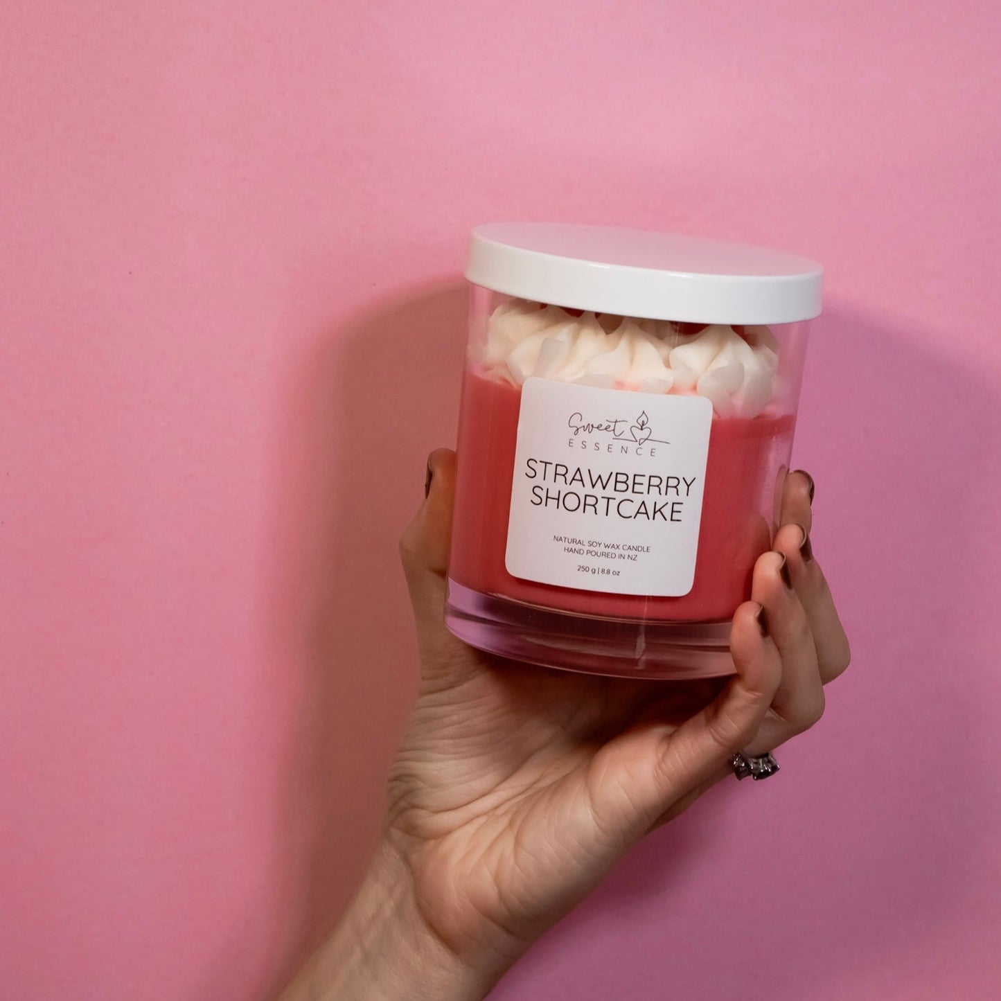 Strawberry Shortcake Dessert Candle