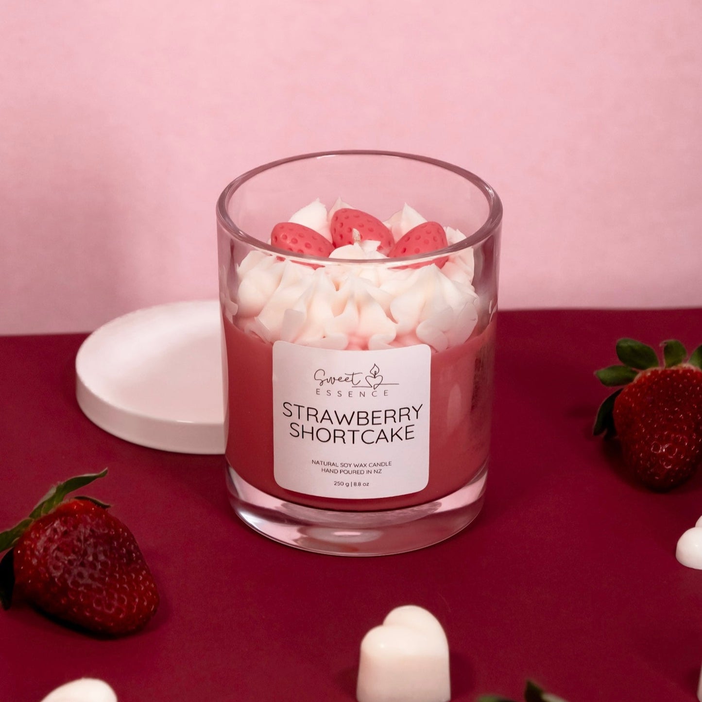 Strawberry Shortcake Dessert Candle