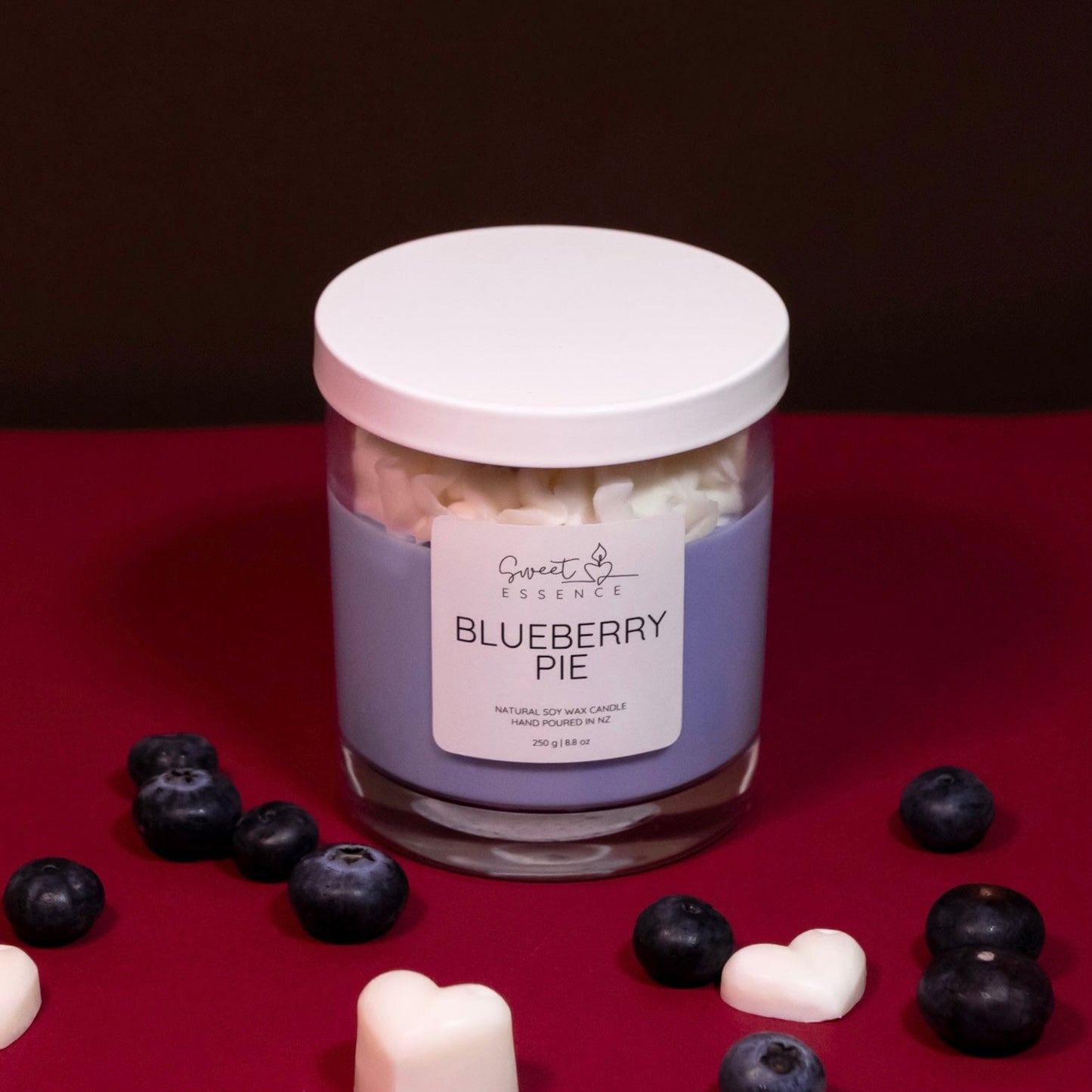 Blueberry Pie Dessert Candle
