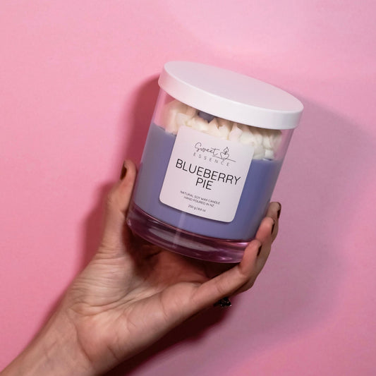 Blueberry Pie Dessert Candle
